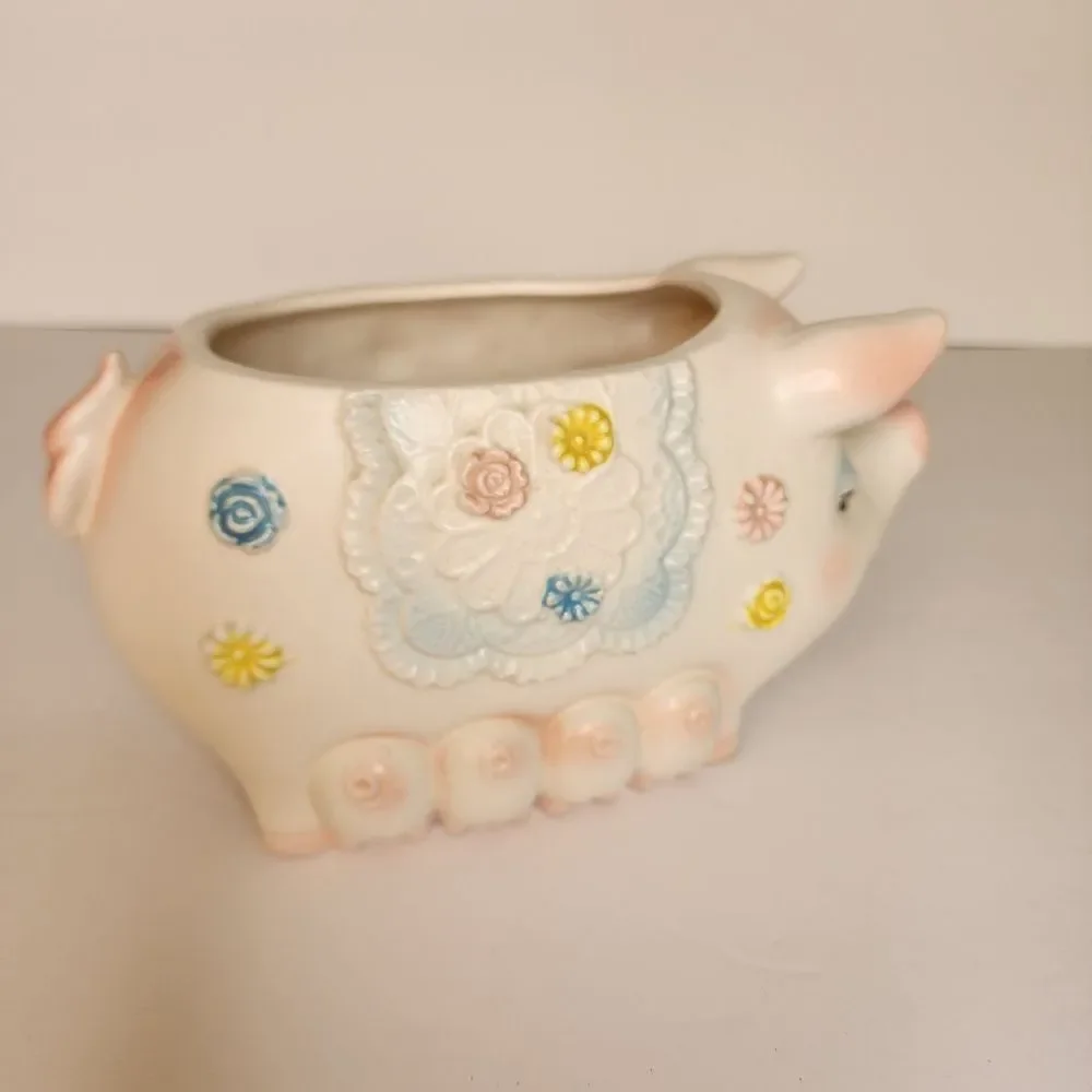 Nappcoware Vintage Ceramic Pig And Piglets Planter